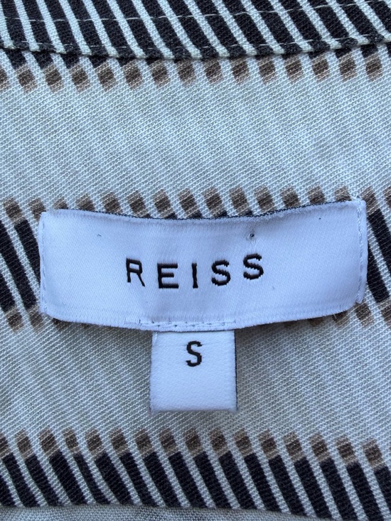 Reiss Button Down Shirt Top Blouse Retro minimalist traditional front up - Picture 3 of 4